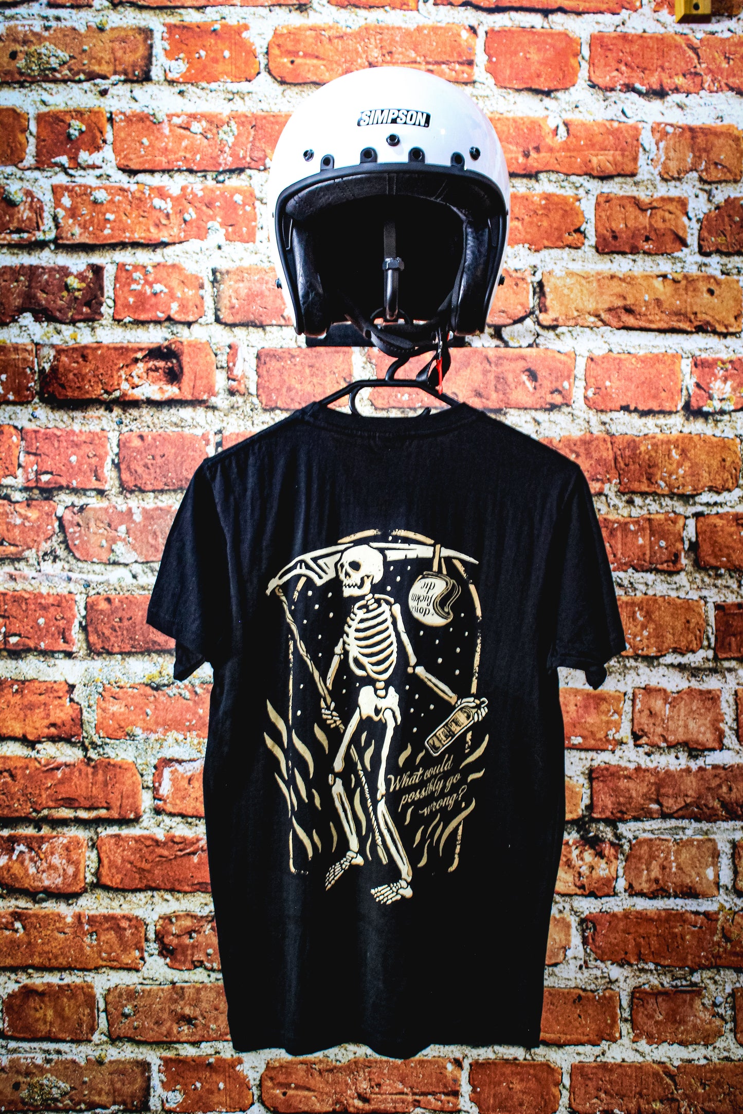 Black Men's T-Shirt - Skeleton